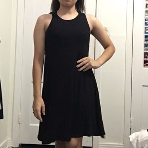 Black flow dress